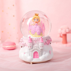 ガーリーハートかわいいプリンセスクリスタルボール漫画城オルゴールデスクトップ装飾装飾品学生誕生日ギフト