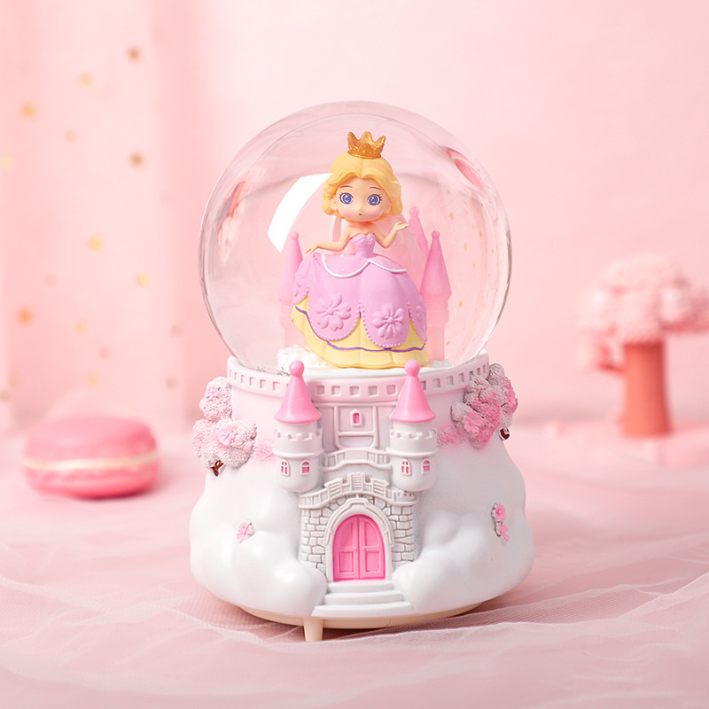 ガーリーハートかわいいプリンセスクリスタルボール漫画城オルゴールデスクトップ装飾装飾品学生誕生日ギフト|undefined
