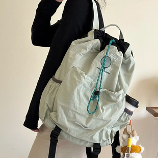 Cross-Border Export Badminton Bag Men's and Women's Tennis Racket Backpack Lightweight Sports Travel Large Capacity Drawstring Backpack