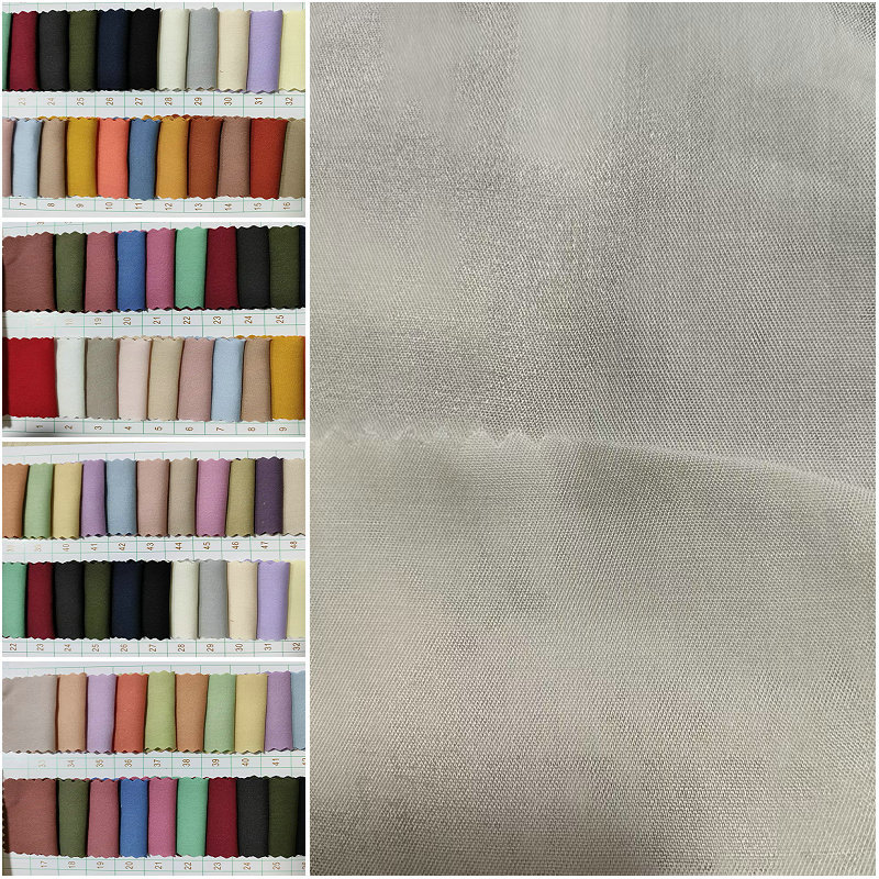 60支天丝人棉细斜纹面料 天丝粘纤衬衫布料 105g 天丝人棉布