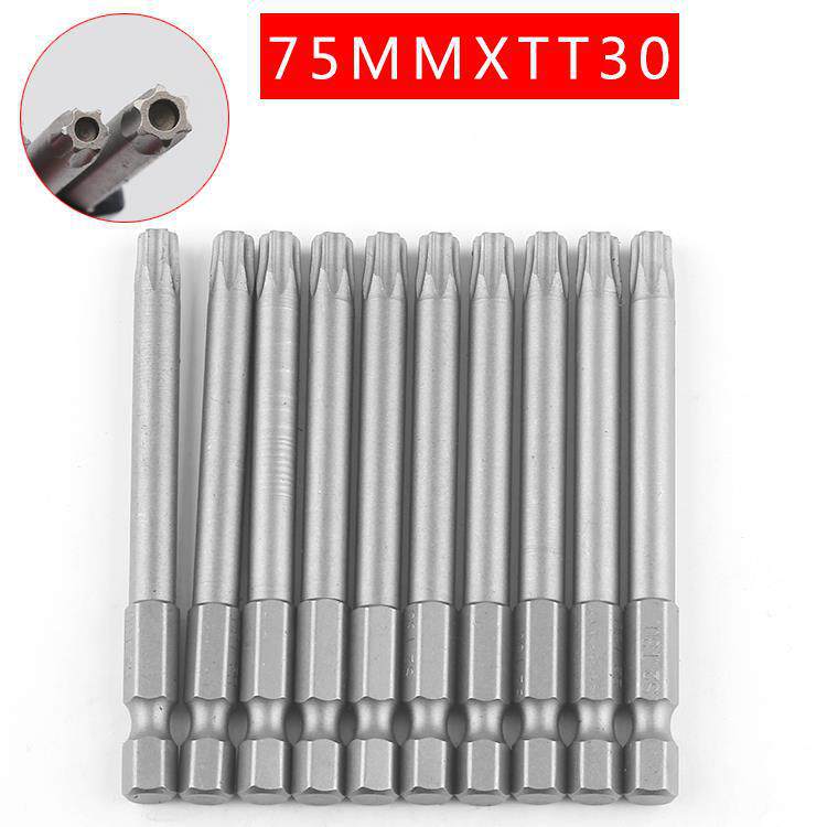 Plumflower 75mm fuerte magnetismo cabeza de aire magnético cabeza de destornillador eléctrico alargado perforación eléctrica cabeza de destornillador