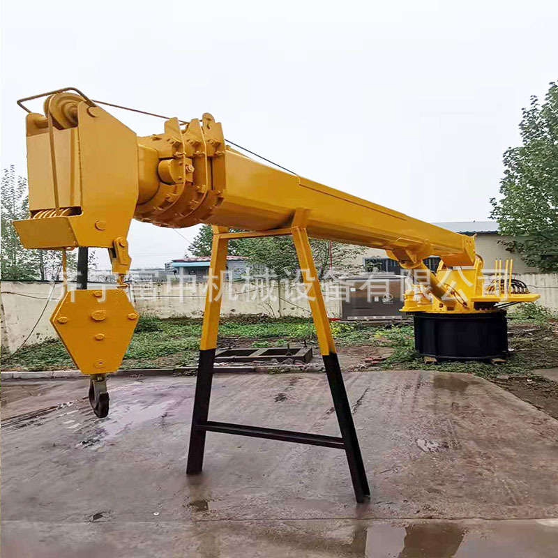 船用起重机厂家 直售10吨船吊 固定式旋转船吊 直臂式船用吊机