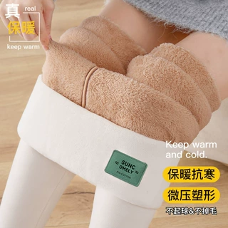 大码新款打底裤羊羔绒女外穿高腰秋冬季加绒加厚东北特厚一体螺纹