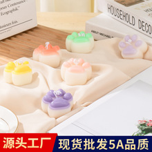 小猫爪香薰蜡烛批发生日礼盒家居装饰香氛摆件手工伴手礼香味香熏