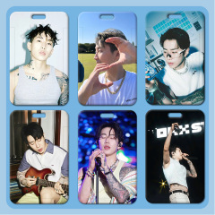 朴宰范卡套批發塑料滑蓋學生校牌飯卡胸牌小卡工作證卡套門禁公交