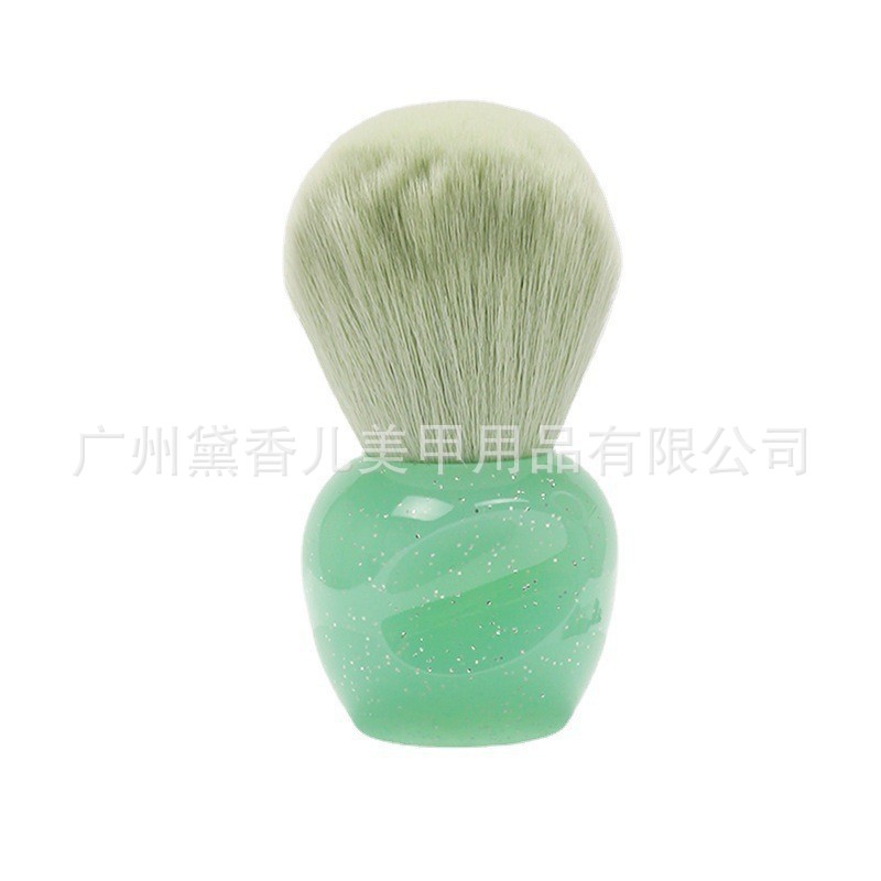Brocha para Polvo de Manicura y Maquillaje de Nylon Suave para Limpieza de Uñas y Colorete