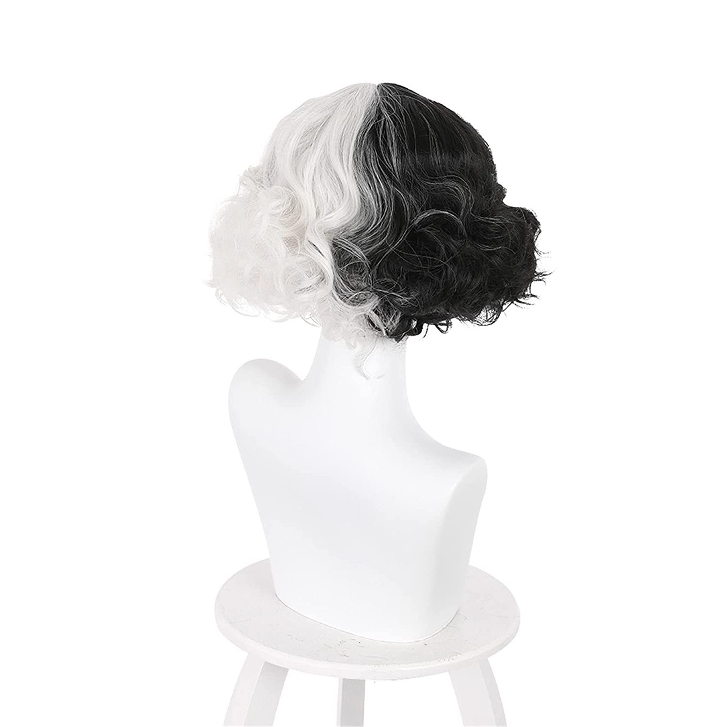 Short Curly Hair Wig Hairstyle high temperature wire Hair Material Women's Exaggerated Masquerade High Temperature Wire Side Fringe Short Curly Hair Wigs