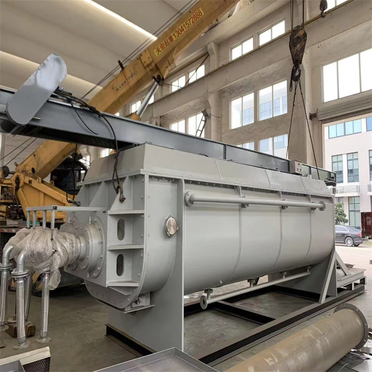 不锈钢空心桨叶干燥机 二手污泥干燥设备 连续出料产量大 意达