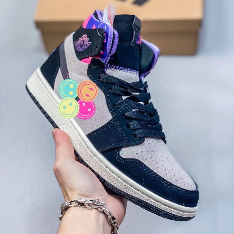 Putian shoes aj1 leather high-top basketball shoes lightweight cushioning academic style wear-resistant breathable board shoes for men and women sneaker