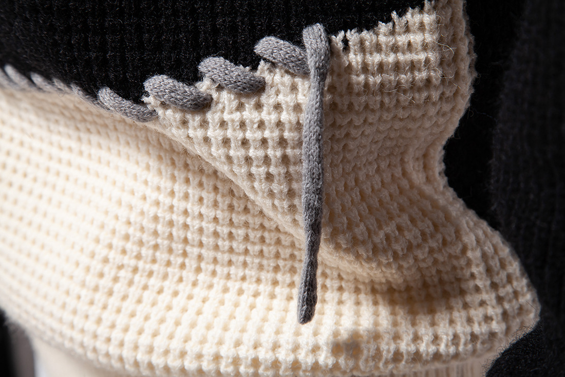 Jesensko-zimski novi moški debeli pulover z vzorcem pletenine, ohlapen in lenoben pleten pulover_voghion.com