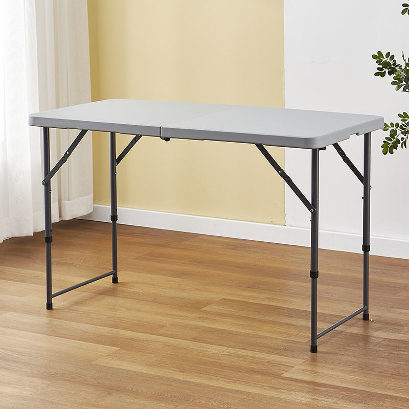 Mesa plegable para hacer un picnic al aire libre de altura, plástico simple para el hogar, mesa de estudio portátil simple, mesa de almacenamiento moderna y silla