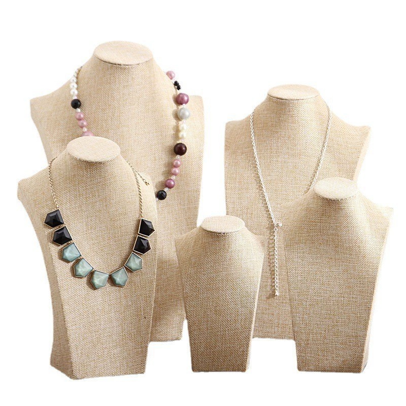 Necklace, stand, mannequin head, accessory, high-quality style