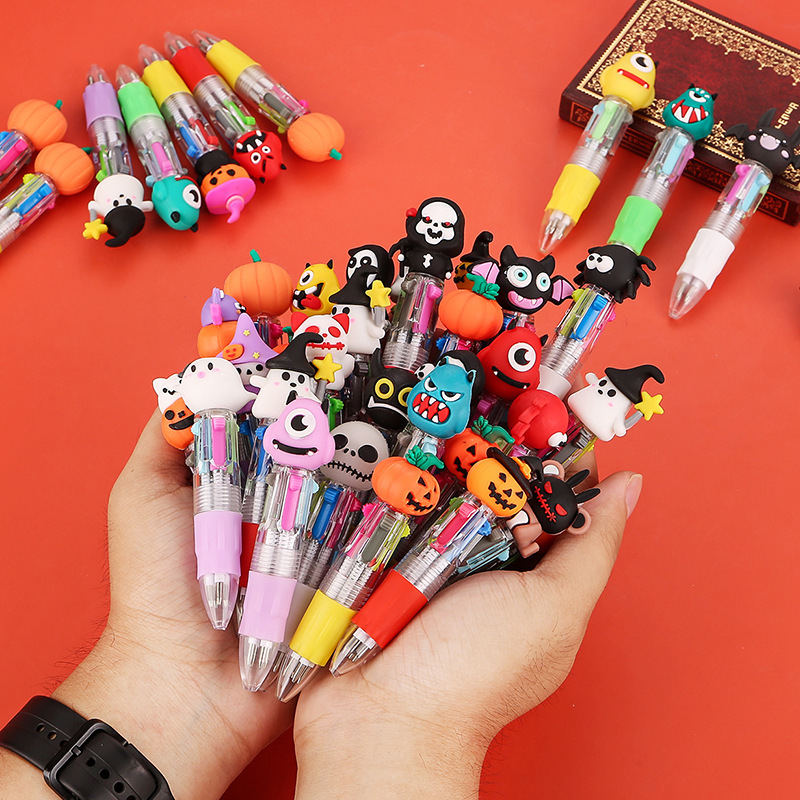 クロスボーダーハロウィンミニ4色ボールペンかわいい漫画カラーペンギフト小学生賞品卸売|undefined