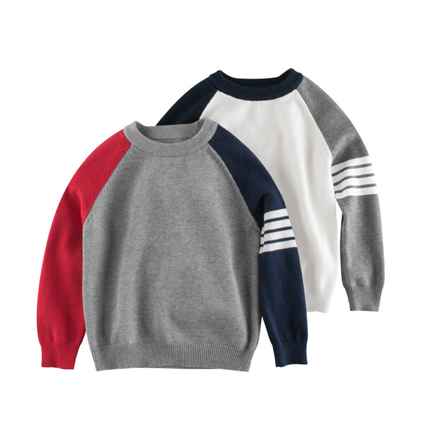 autumn children's knitted sweater for boys