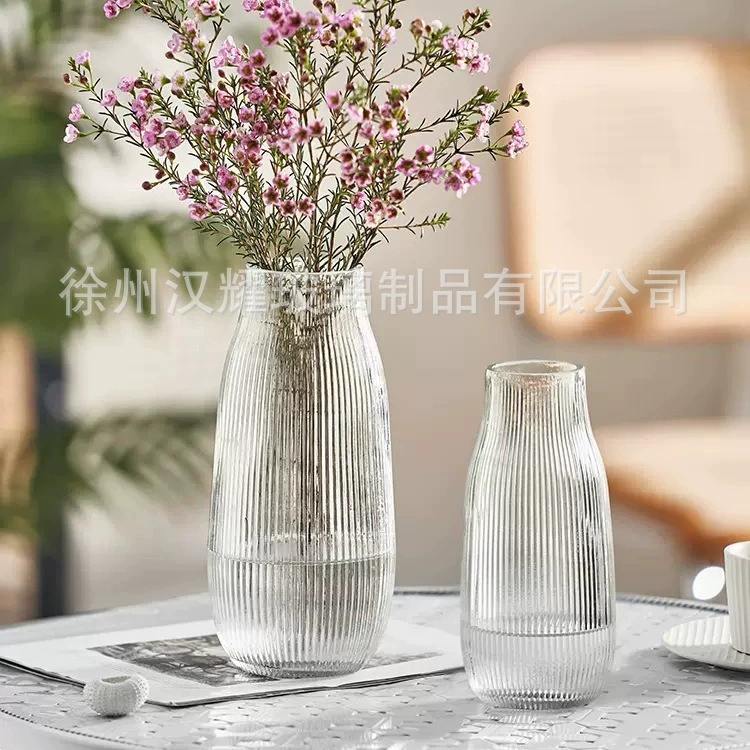 Ins дикие вертикальные вазы для украшения гостиной цветочная композиция стекло высокого уровня прозрачный водный тюльпан гидропонные цветы