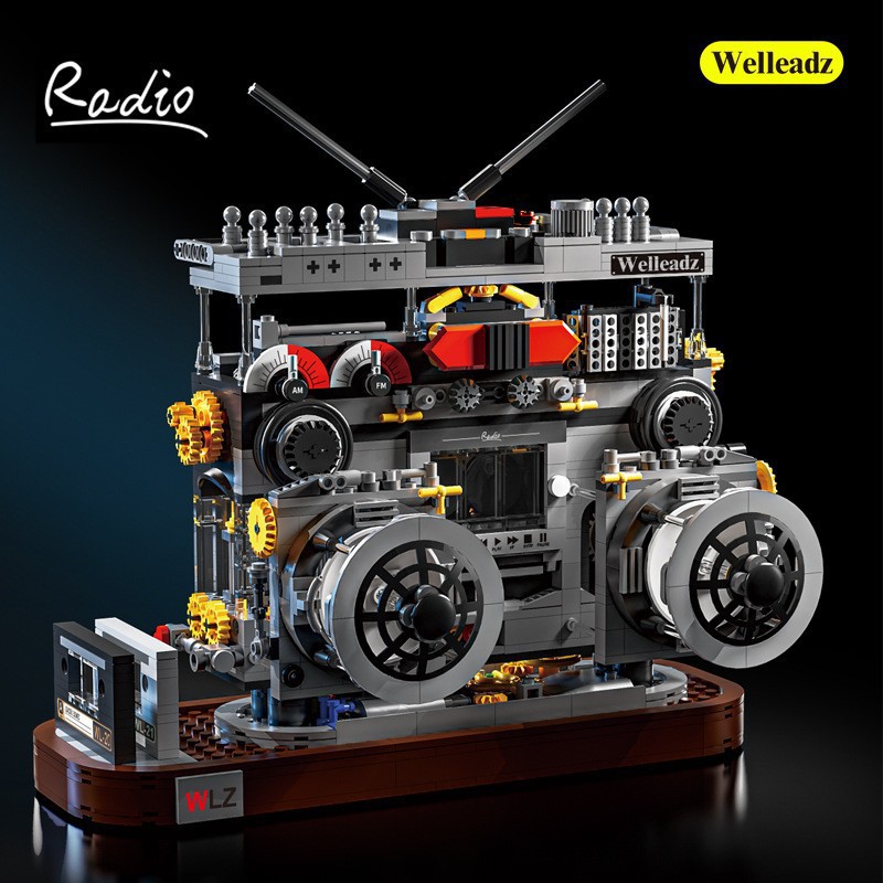 Retro electrodomésticos refrigerador Radio Cámara compatible con Lego adornos creativos bloques de construcción juguetes para niños al por mayor