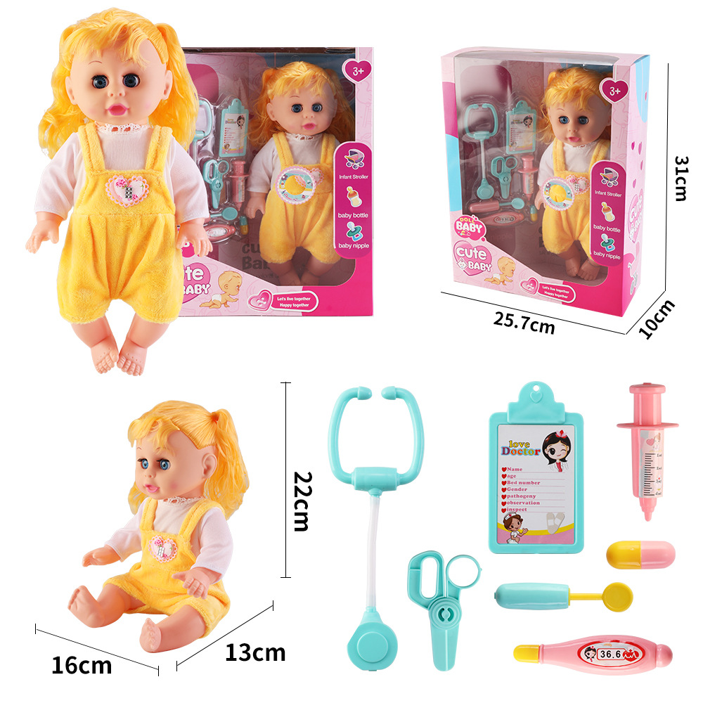 Juguetes para niños, niñas, carro inteligente, 14 pulgadas muñecas, carro de bebé, princesa