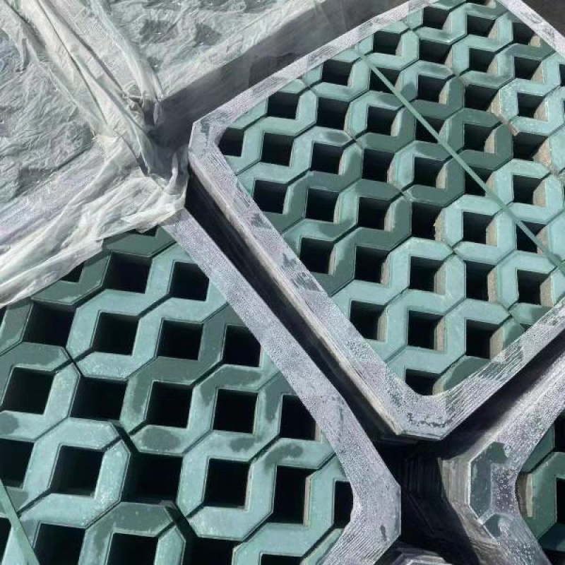 透水砖植草砖八字砖草坪砖道板砖停车场混凝土施工便捷本地发货