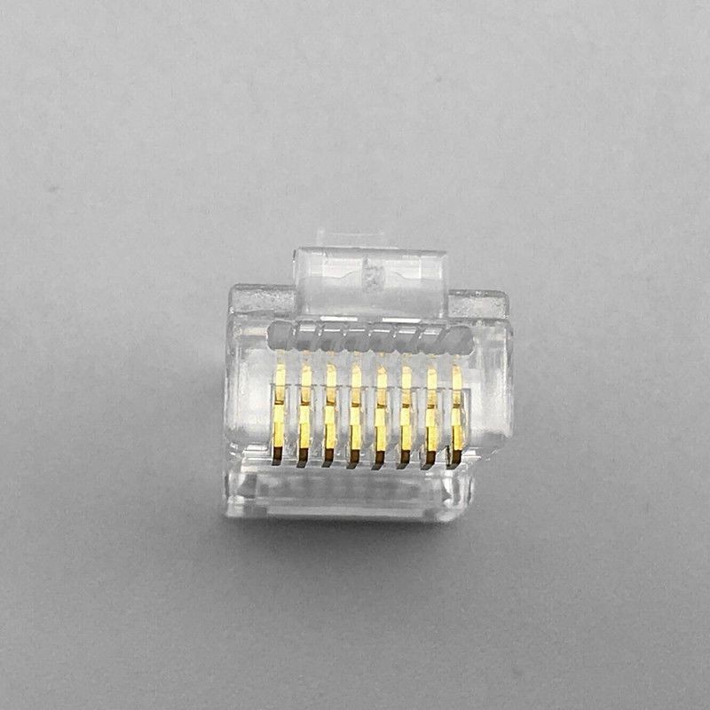 スルーホールタイプ カテゴリ6ネットワーククリスタルヘッド CAT6 穿孔タイプ カテゴリ6ネットワークケーブルクリスタルヘッド 三叉0.35純銅シート|undefined