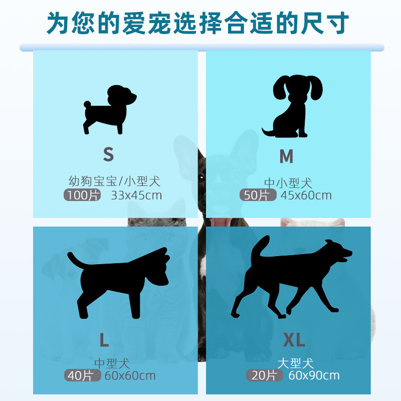 ペット犬の尿パッド卸売り吸水パッド厚い消臭ウサギ衛生パッド尿不湿猫犬誘導おむつ|undefined