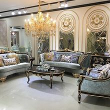 欧式沙发布艺123组合新古典大户型客厅美式实木奢华别墅沙发整装