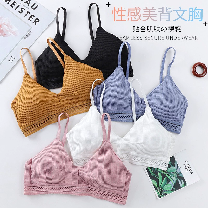 Comfortable sexy underwear, soft wireless bra