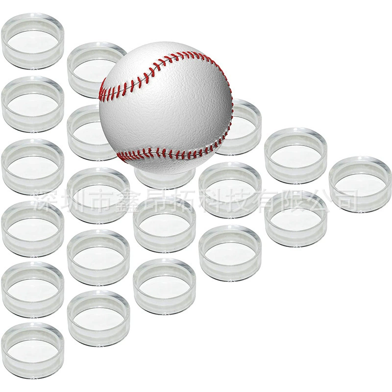 Акриловая маленькая стойка для выставки товаров шарика держателя мяча для гольфа прозрачная мини круглая стойка шарика