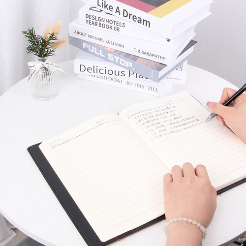Thickened notebook notepad work meeting minutes leather bound large simple notebook record book wholesale