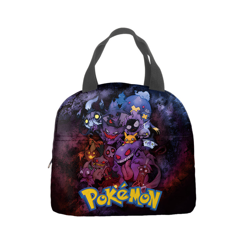 ランチバッグ ポケモン風 漫画柄 ハンドバッグ 学生用 ランチバッグ 保温バッグ アルミ箔弁当袋|undefined