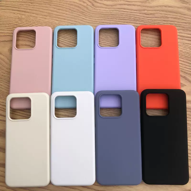 Силиконовый чехол (Xiaomi) совместим с Xiaomi 13/14 и Redmi K50/K60 — мягкий, противоударный