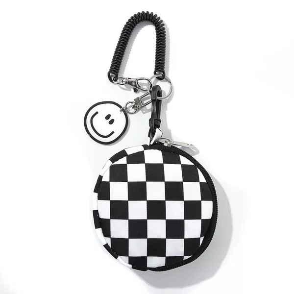 Multi-functional change makeup headphone bag printed mini bag pendant new portable storage bag coin key bag