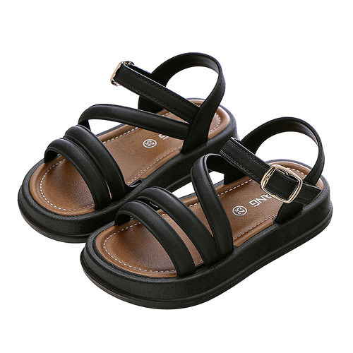 Children's sandals, open-toe, elegant summer new fashion Korean-style princess student cute versatile stylish sandals