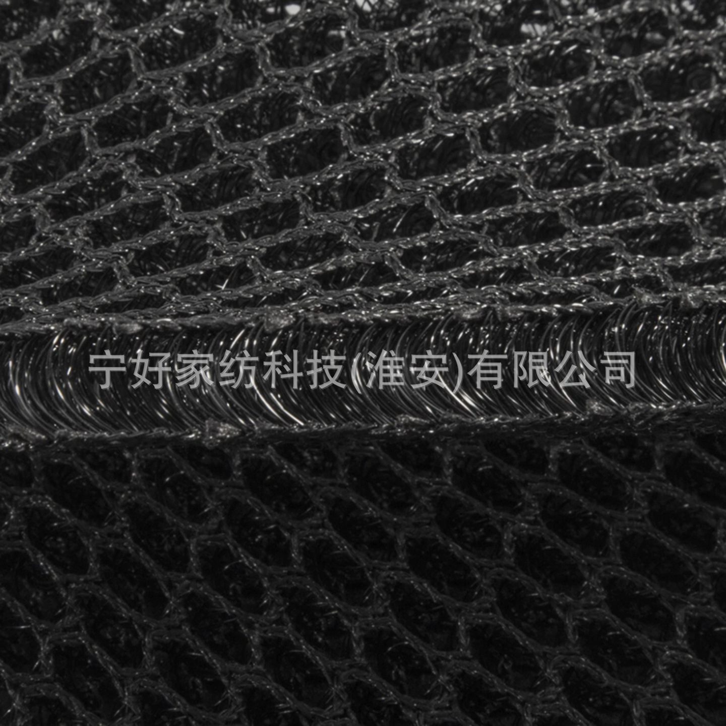 3d网布猪场过滤垫畜牧业养殖防滑垫黑大孔透气除臭网三明治网眼布