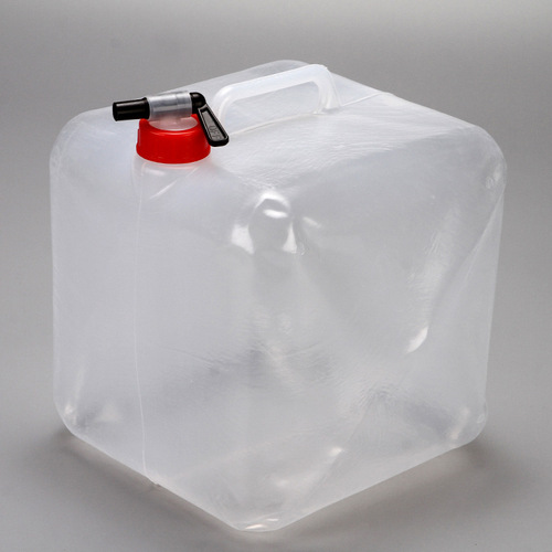 PE outdoor large capacity portable folding car water bag faucet 10L bucket camping water bag 20L food grade