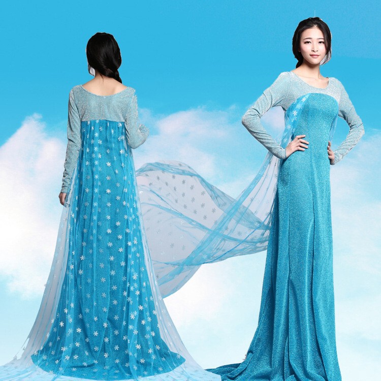 Halloween Trade Frozen Adult dress Princess Aisha Stage Wedding Dress dress Halloween Trade Frozen Adult dress Princess Aisha Stage Wedding Dress dress