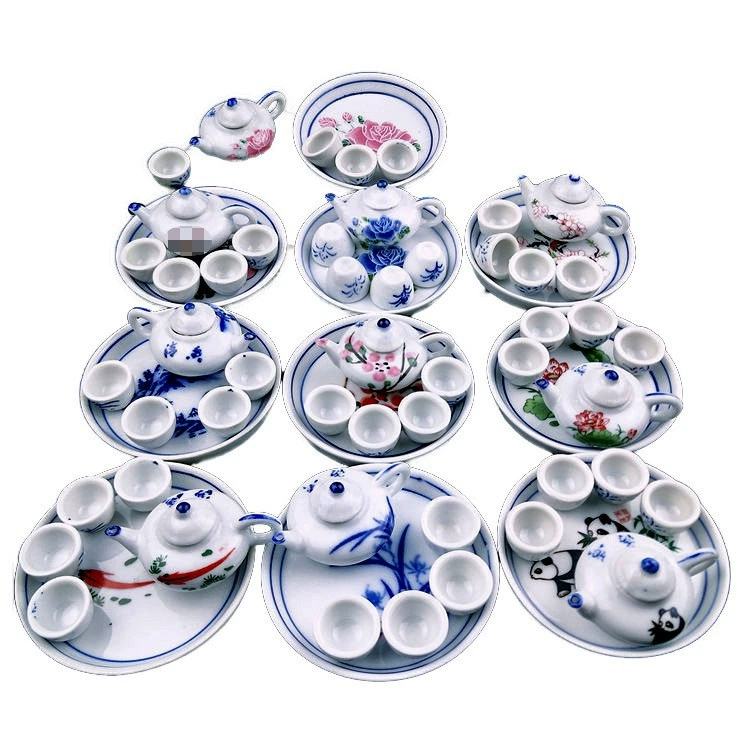 Туристические достопримечательности Детский игрушечный костюм Мини-мальчик Чайный набор Моделирование керамического чайника 10 юаней Магазин