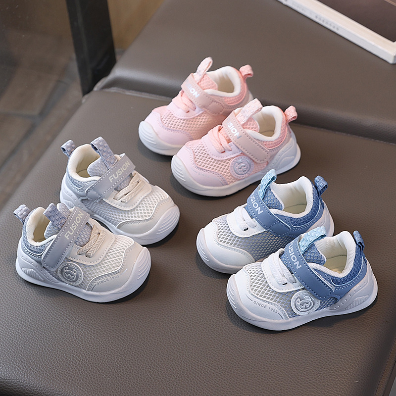 Baby sandals functional shoes men's summer toddler shoes 1-3 years old baby non-slip soft bottom female baby net shoes