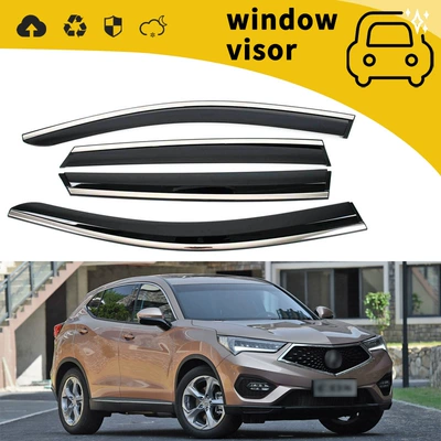 modification decoration, Rain shield - 16-cdxplastic-with-bright-strip-adhesive-4