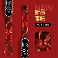 Новый Nuohe Demon Demon Do Sea печатные светодиодные электронные часы для студентов милые мультяшные водонепроницаемые часы