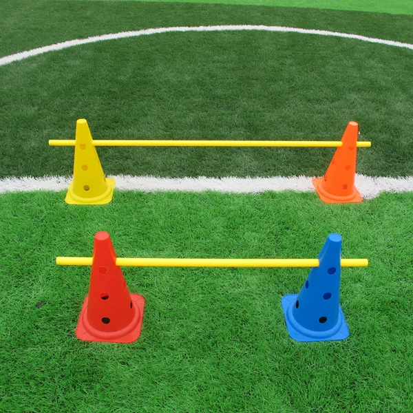 38cm high with hole sign bucket football training aids 15 inch road cone obstacle sign bucket