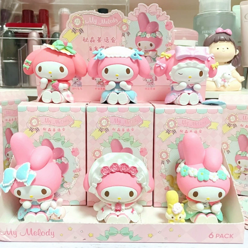 Деск-кукла Санрио мини-фигурка (серия My Melody), коллекционная для настольного стола, набор и одиночные варианты