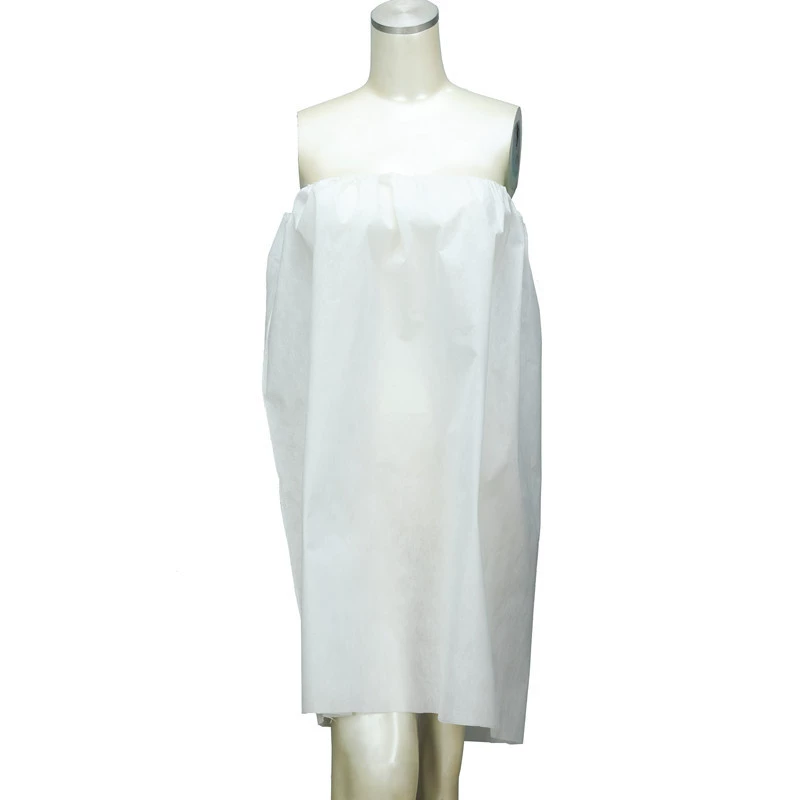 Салон красоты Одноразовые Тротик Юбка для ванной Женская физиотерапия Паровая одежда утолщенные обертки для груди Нетканый сауна Сшитая юбка для ванной