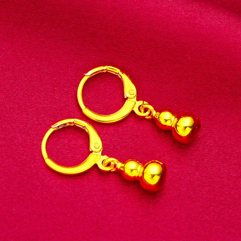 Vietnam sand gold Women's earrings gourd live jewelry wholesale sand gold jewelry gourd earrings