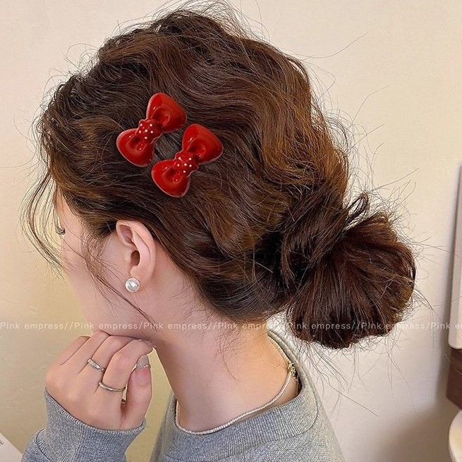 Otoño y invierno coreano clip de cabello para mujeres de alto nivel clip lateral adornamiento de cabello nuevo dulce chica clip de cabello tocado de cabello de peluquería