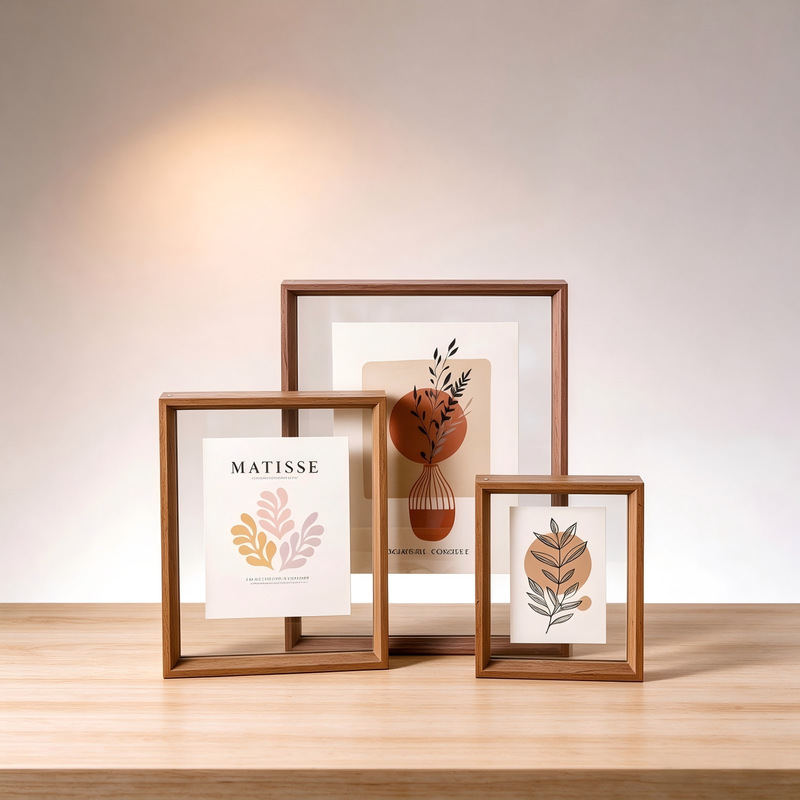 Double-sided transparent acrylic photo frame table 6 inch a4 specimen diy calligraphy and painting display frame calligraphy framed picture frame wholesale Double-sided transparent acrylic photo frame table 6 inch a4 specimen diy calligraphy and painting display frame calligraphy framed picture frame wholesale