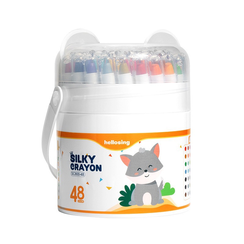 Crayones Giratorios de Pintura 24 Colores de Plástico Lavable para Guardería