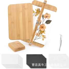 跨境实木手工压花器可拆卸压书器干花押花器置物标本手工制作工具