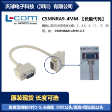 L-COM CSMNRA9-4MM 9�D-Sub���| DB9���^/ֱ��4�ͳ������^ �F؛