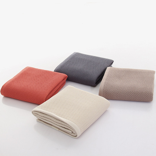 Pure cotton waffle square towel honeycomb small towel absorbent and breathable advertising gift