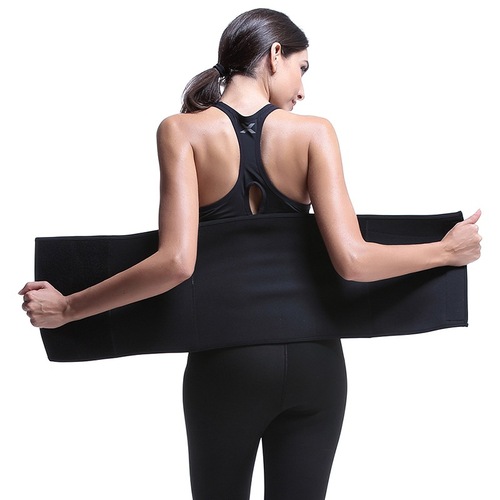 Waist-Trainer Exercise Fitness Waist-Slimming Sauna Sweat-Band with Velcro Closure Postpartum Belly-Shaping Abdominal Support Belt